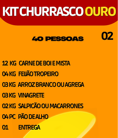 Kit Churrasco 40 pessoas