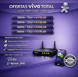 Internet Vivo Total Fibra Wi-Fi